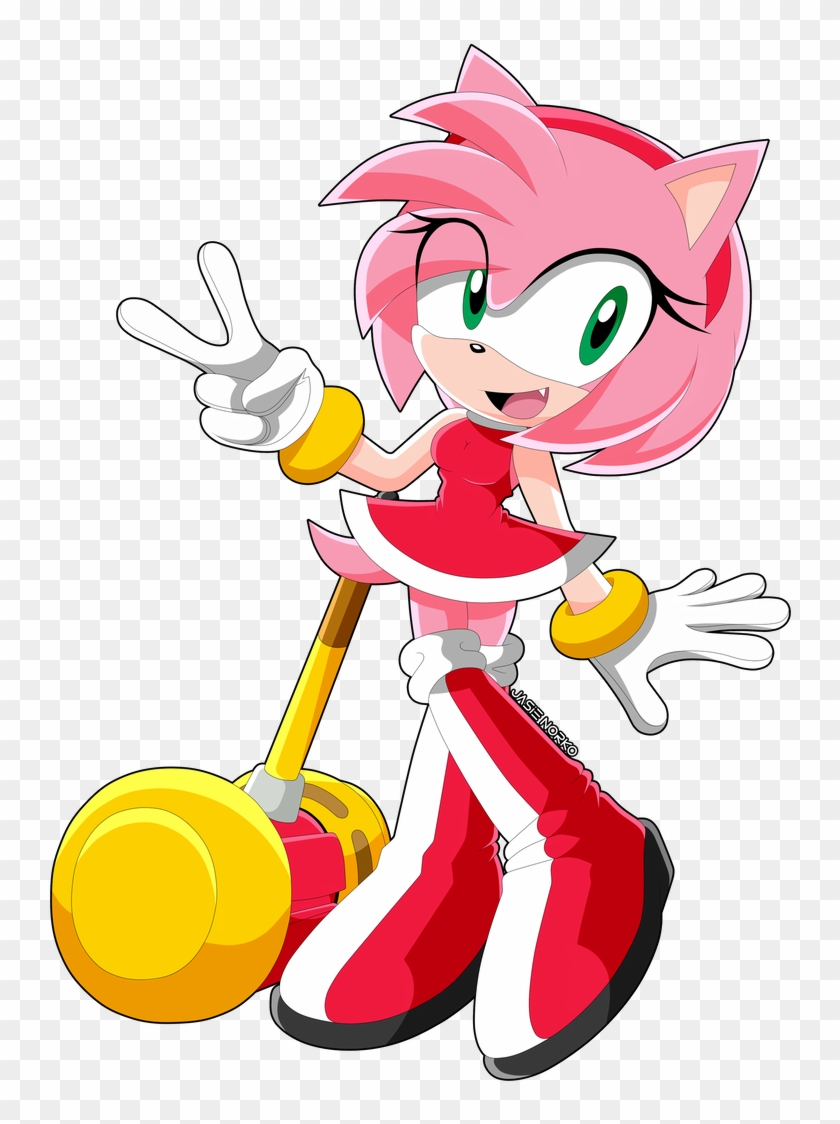 Amy Rose By Jasie-norko - Amy Rose Sonic X, HD Png Download -  759x1053(#2284086) - PngFind