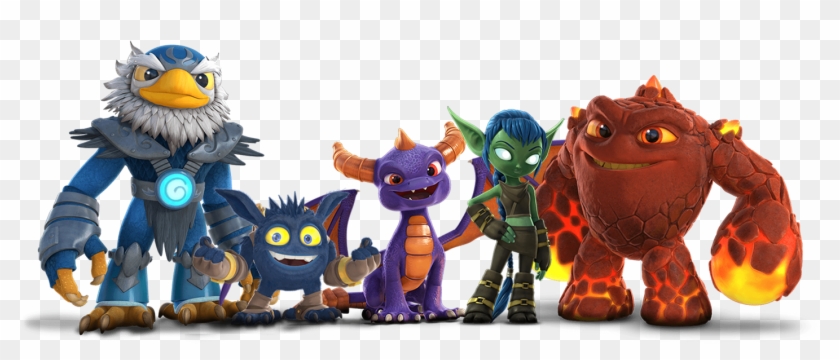 1000kib 1529x540 Spyro N Pals Skylanders Jv Hd Png Download 1529x540 Pngfind