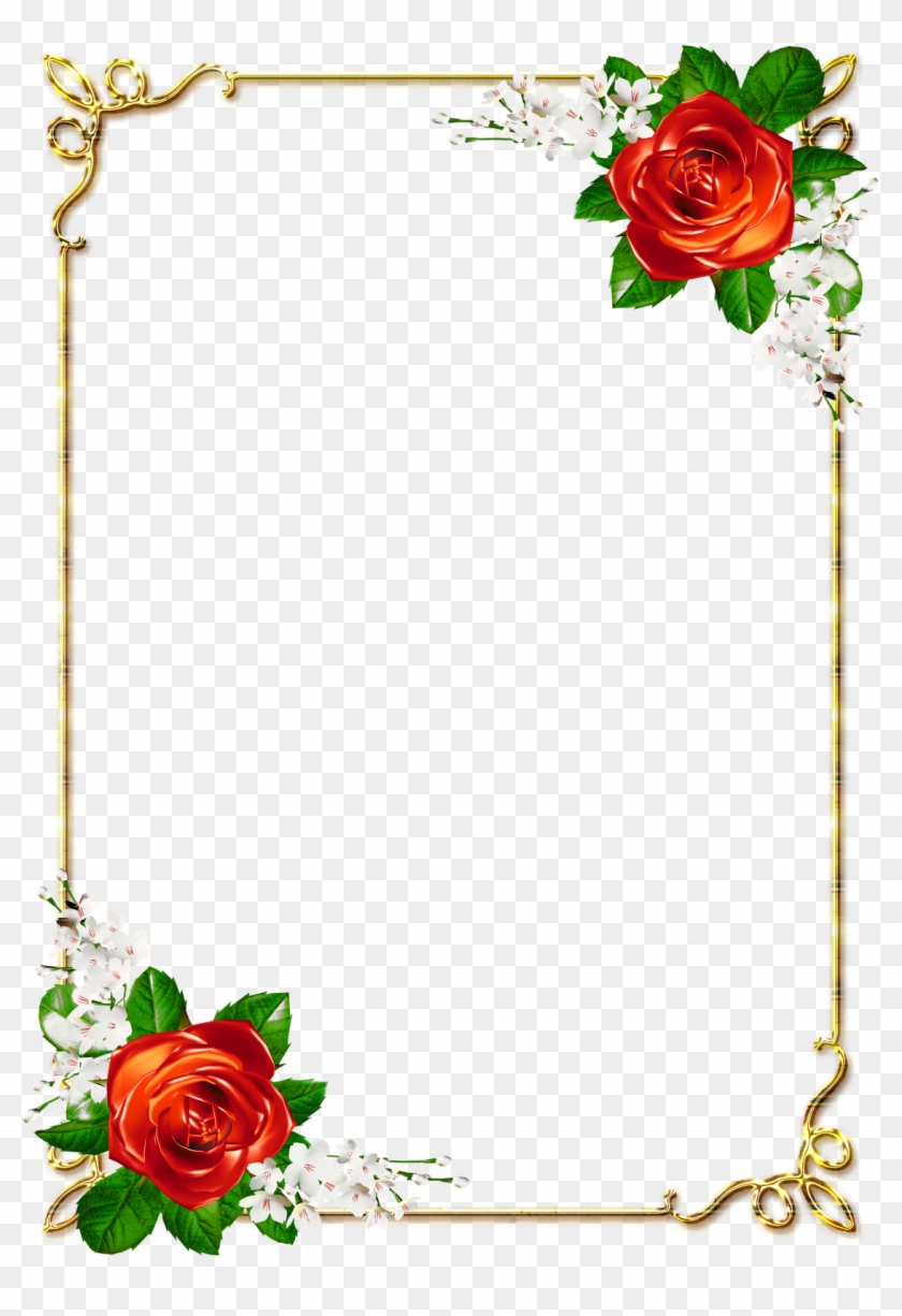 Easy Flower Border Design For A4 Size Paper - canvas-link