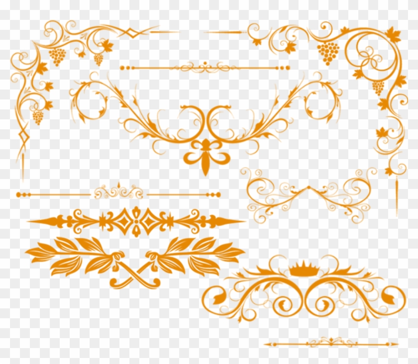 elegant gold wedding borders