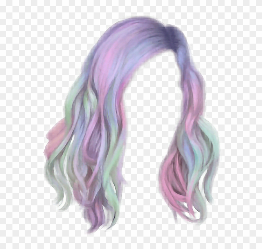 Hair Hairstyle Unicorn Unicornhair - Transparent Purple Hair Png, Png  Download - 588x720(#2299468) - PngFind