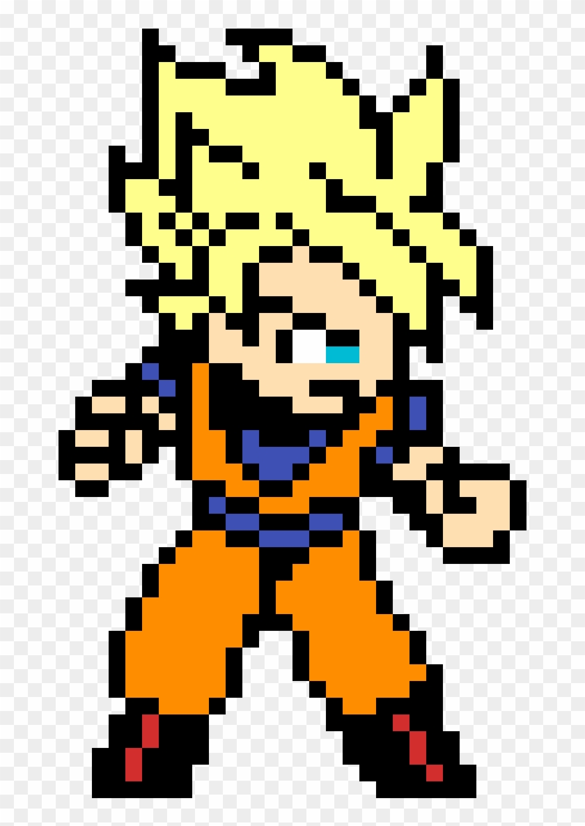 dragon ball: Pixel Art Dragon Ball Z Sangoku Super Sayen 4