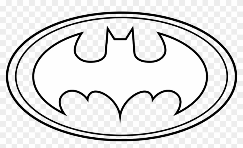 Download Batman Logo Outline - Batman Logo Coloring Pages, HD Png ...