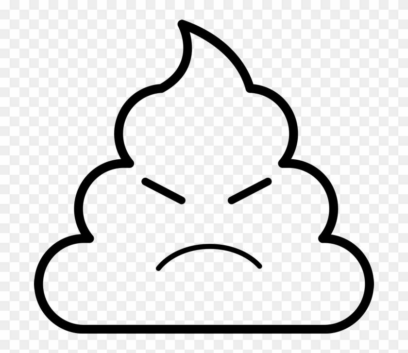 angry poop emoji  emoji coloring pages hd png download