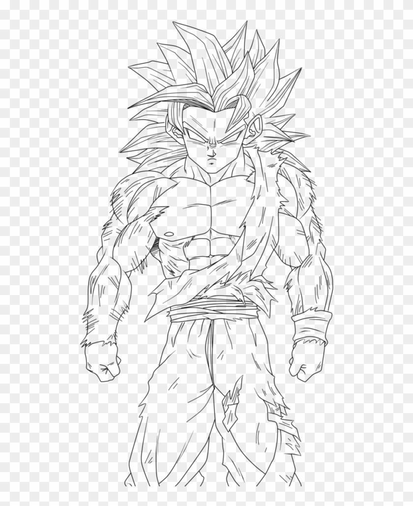 COMO DESENHAR O GOGETA SUPER SAYAJIN 4 PASSO A PASSO 