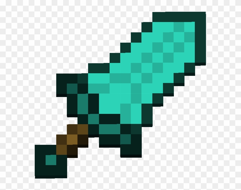 Minecraft Emerald Sword Png For Kids Minecraft Diamond Giant Sword Transparent Png 597x584 238396 Pngfind