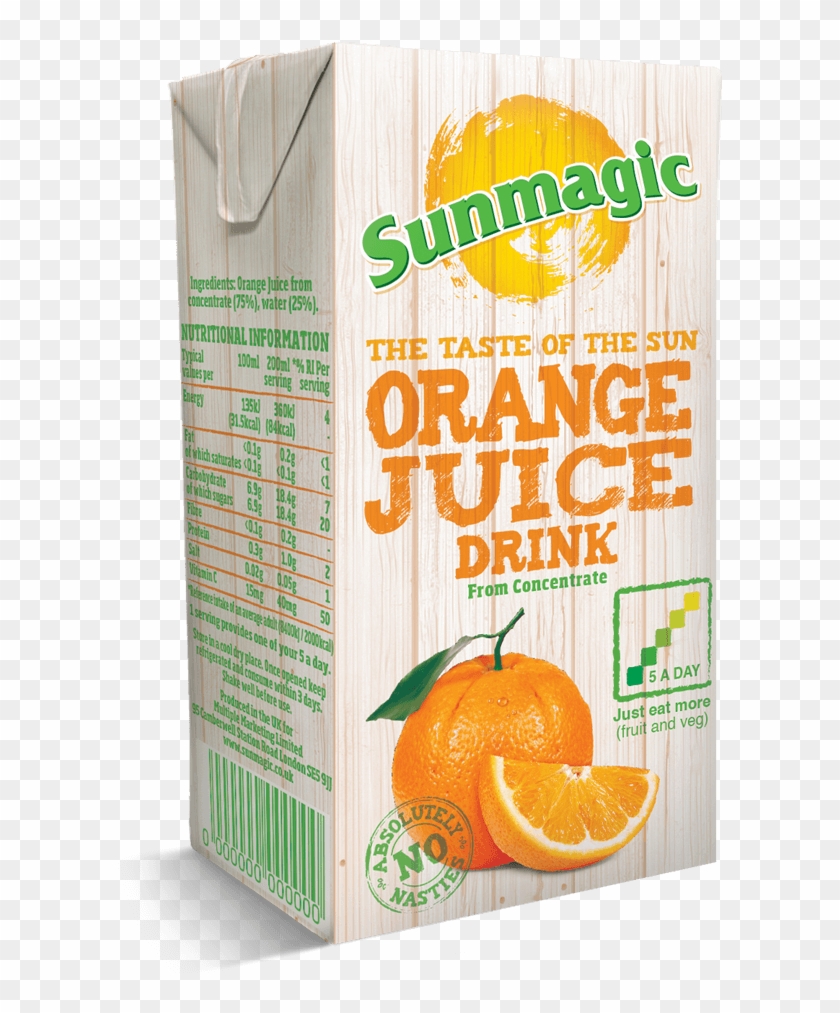 Sunmagic Orange Carton With Straw Sunmagic Hd Png Download 10x938 Pngfind