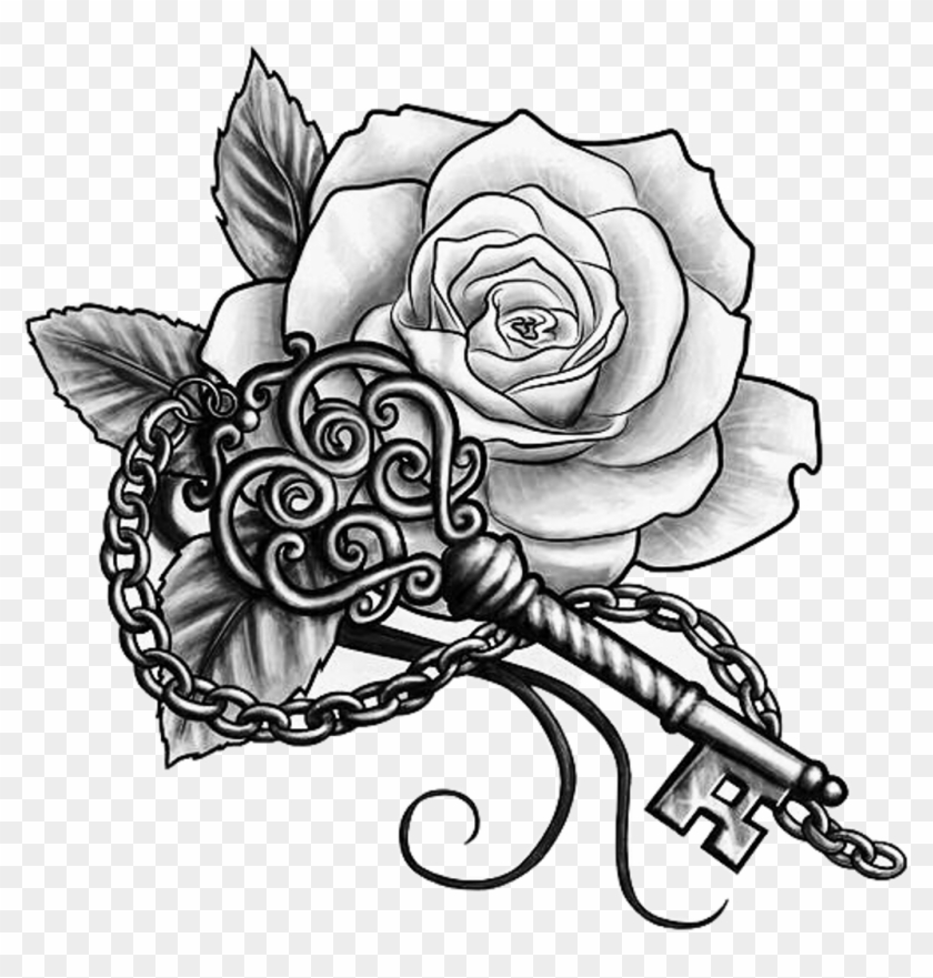 Corner Of Rose  Supperb Temporary Tattoos  Tribal Black Roses Transparent  PNG  374x538  Free Download on NicePNG