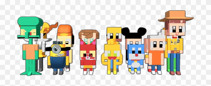 Braixen Squidward Parappa Minion Villager Jibanyan Lego Hd Png Download 768x768 Pngfind