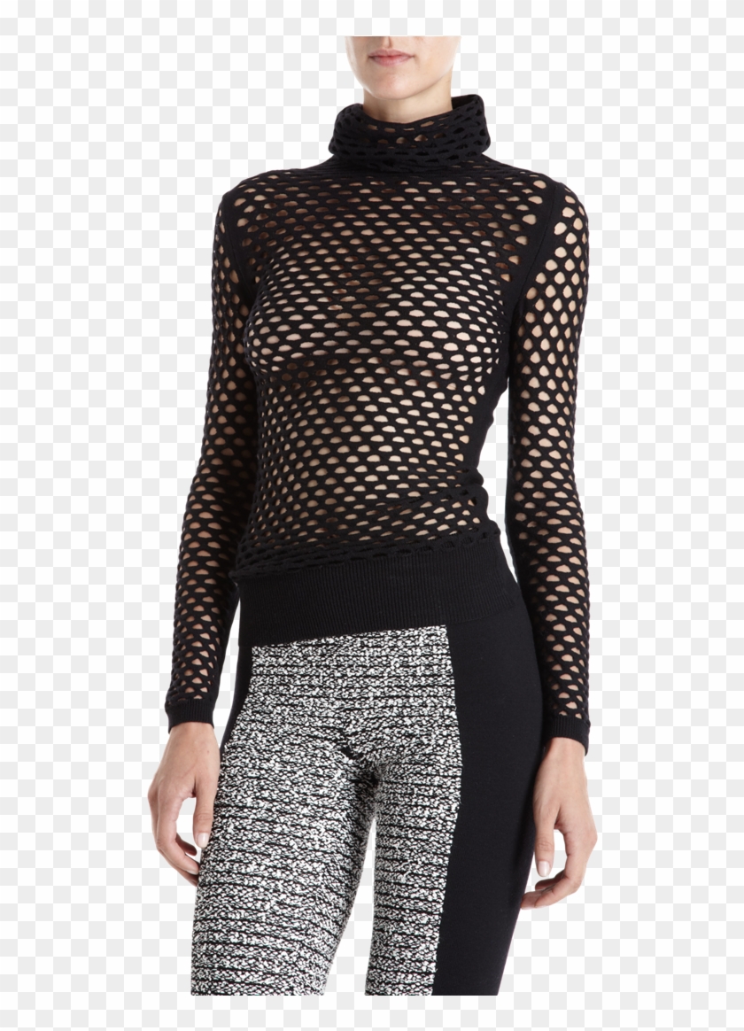 Alexander Wang Fishnet Turtleneck 