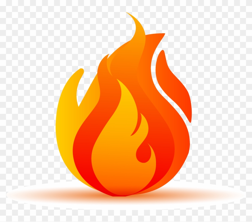 Flame Cartoon - صورة شعلة نار كرتونية, HD Png Download - 798x661