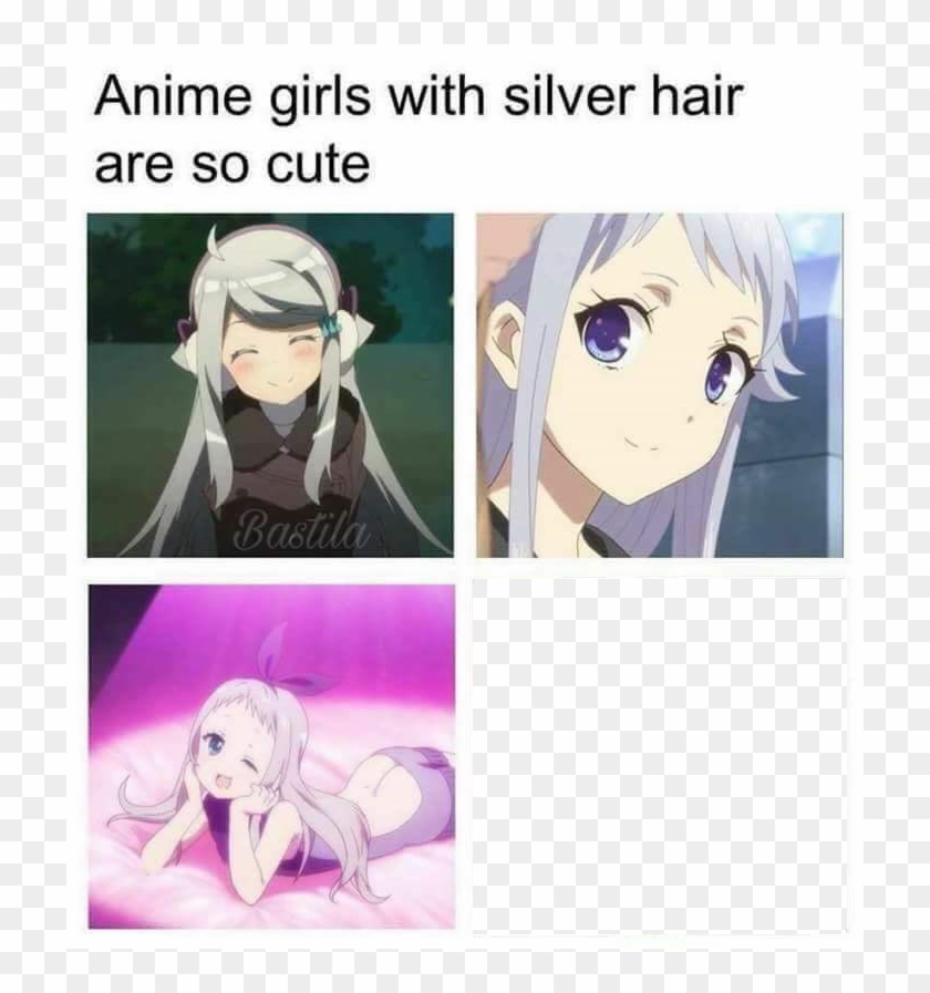 Anime Girls With Silver Hair Are So Cute Meme Template  Imouto Sae Ireba  Kanikou HD Png Download  720x8172345969  PngFind