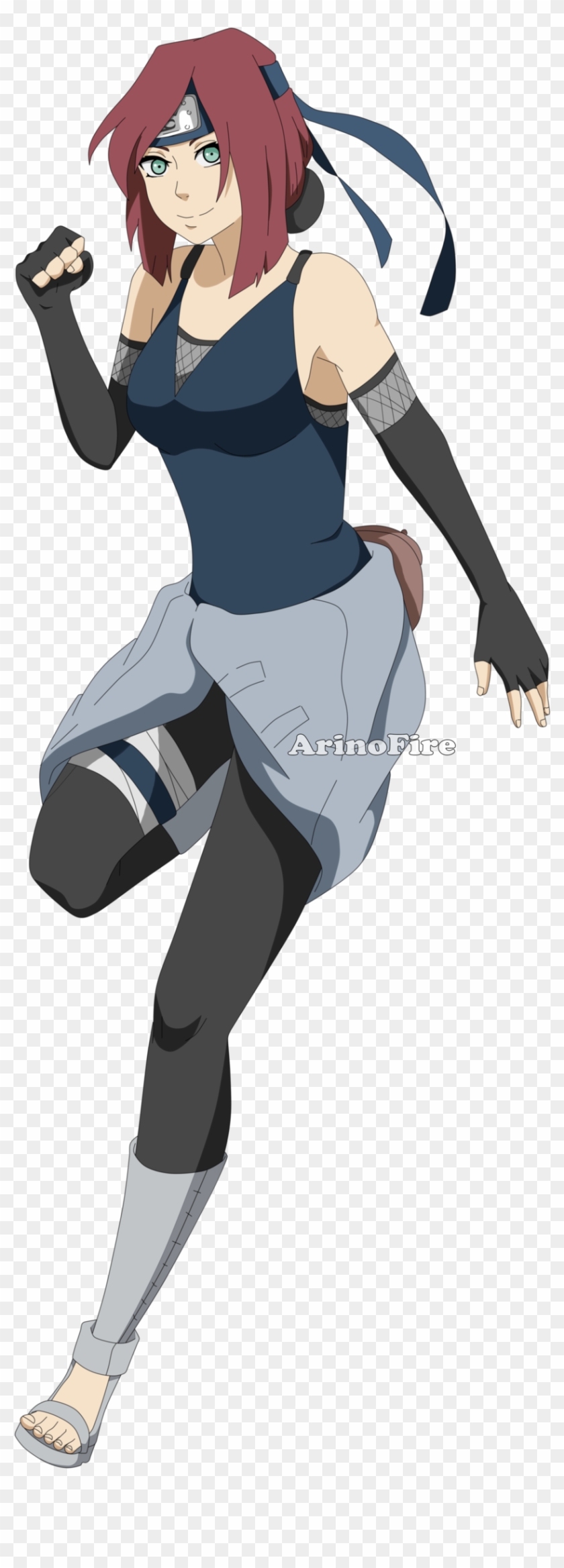 Red Hair Anime Boy Ninja Anime Female Ninja Naruto Oc Hd Png Download 840x2257 2346003 Pngfind