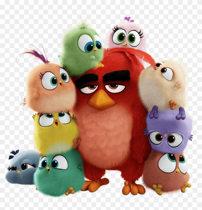 Finally - - Angry Birds Hatchlings On Red, HD Png Download - 1300x1300