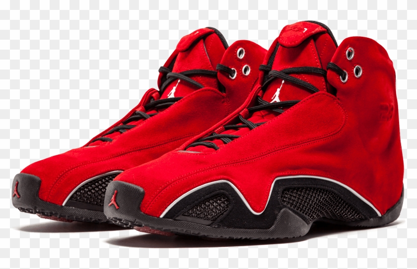 Red suede jordan 21 deals