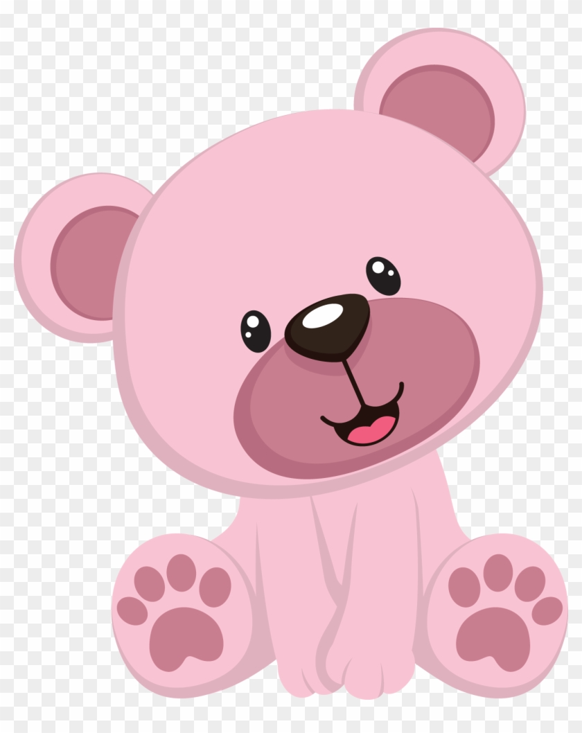 pink bear head