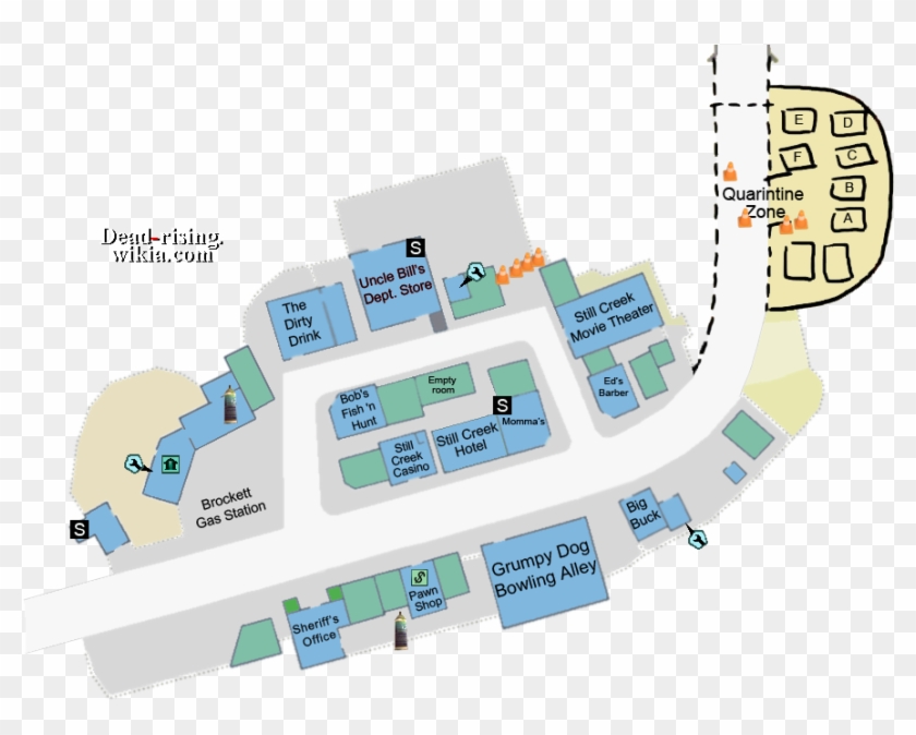 Case 0 Map Air Horn - Dead Rising 2 Case Zero Map, HD Png Download -  885x668(#2381002) - PngFind