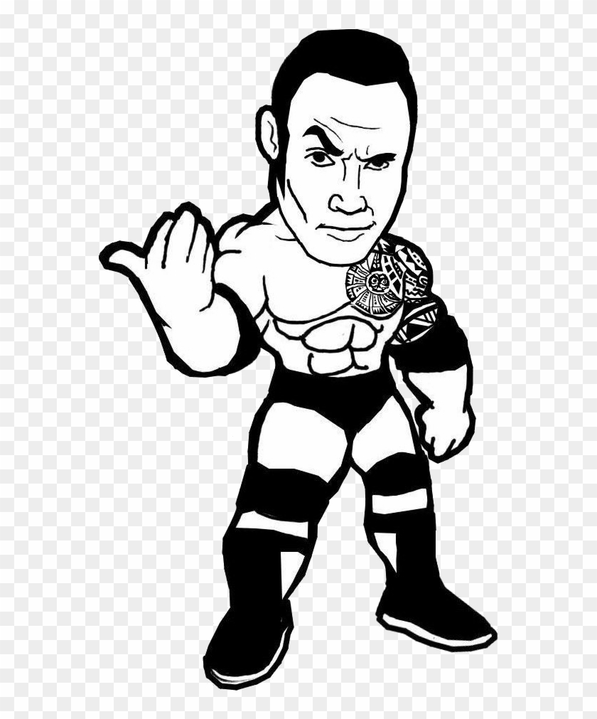 Dwayne The Rock Johnson Tattoo Template Wwe The Rock Drawing Hd Png Download 800x1100 2384027 Pngfind