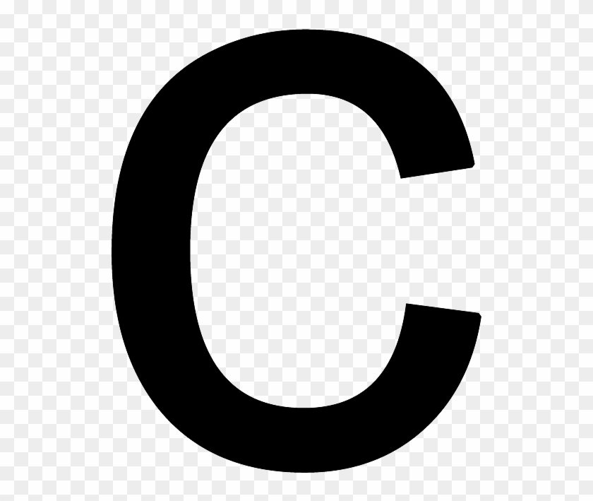 Alphabet Png Images - C Letter Black Png, Transparent Png - 823x923