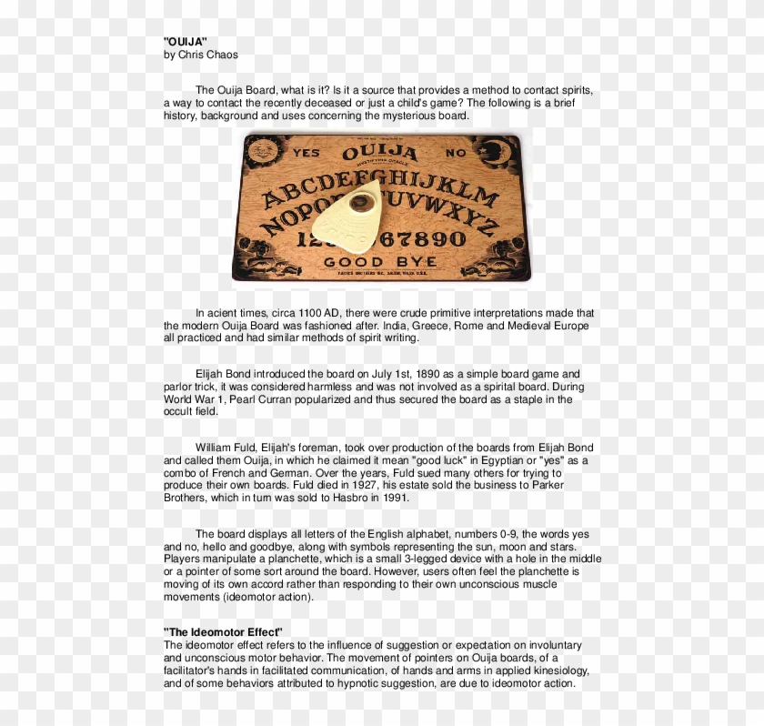 Ouija Board Template