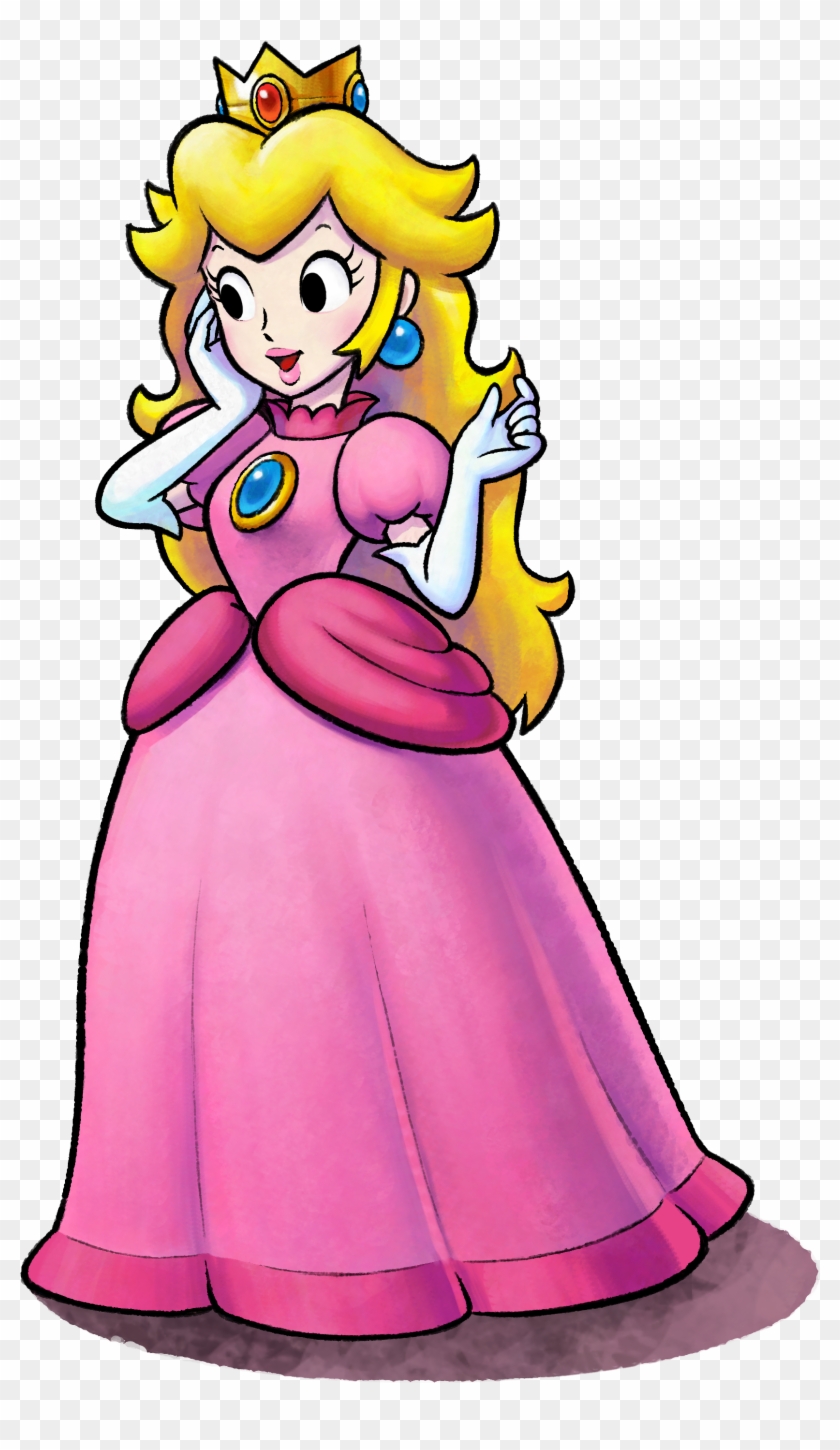 Princess Peach Clipart Confused Mario And Luigi Series