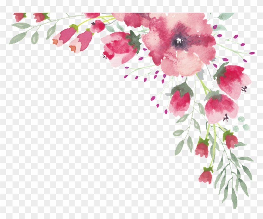 Png Watercolor Flower Lace Border 1 Free Download, - Free Watercolor Floral Border Clipart, Transparent Png - 1088X856(#244001) - Pngfind