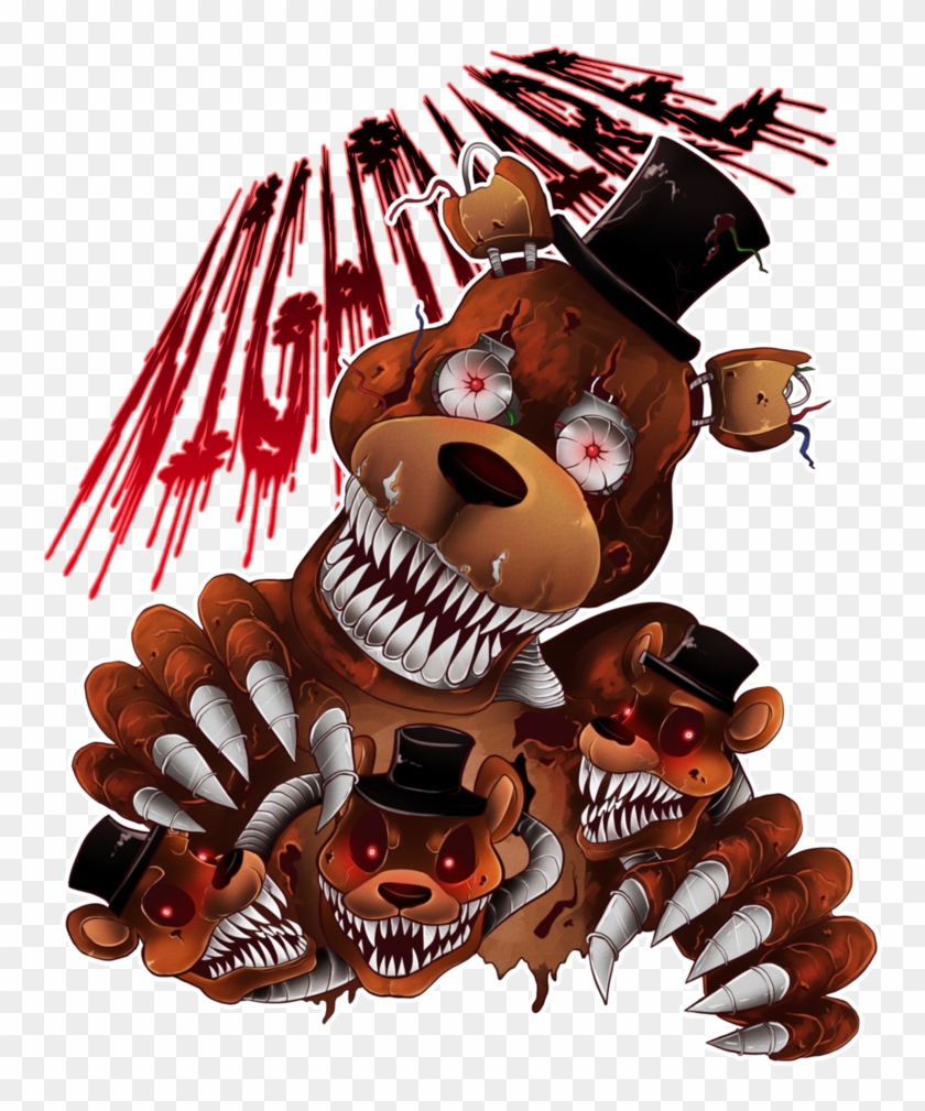 Nightmare Animatronics' - Five Nights at Freddy's 4 By Artist AJ