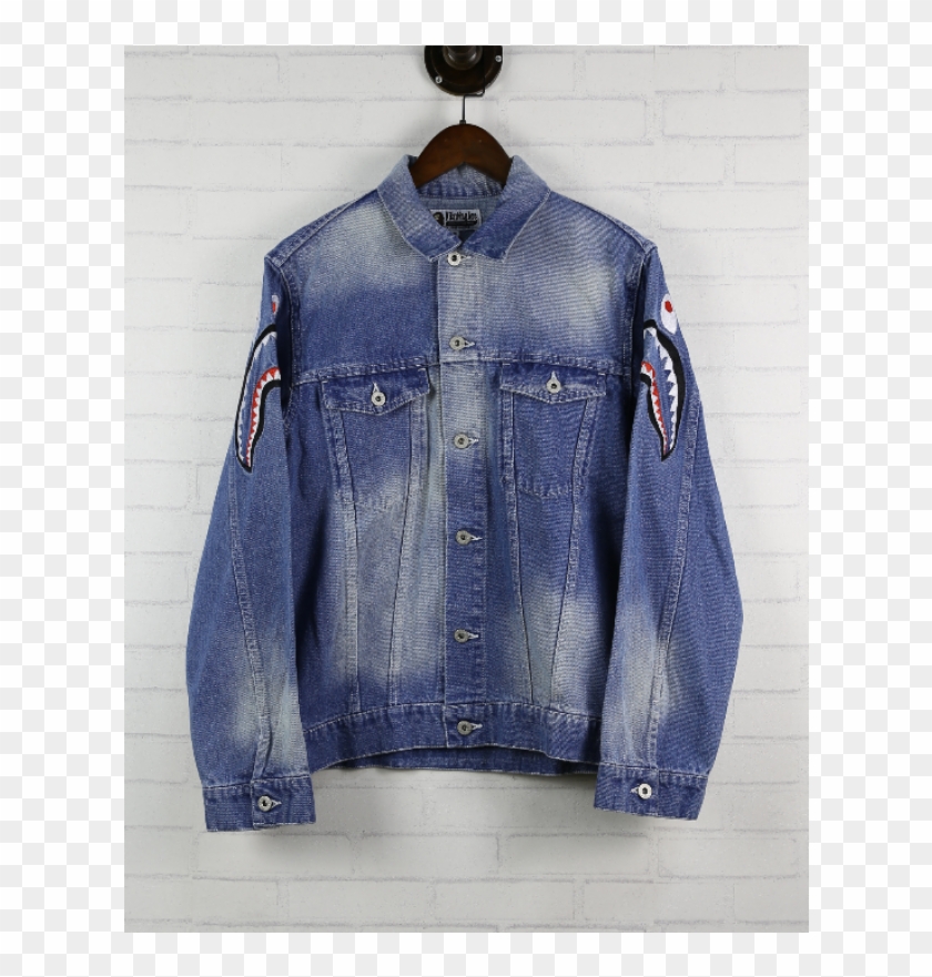 bape shark denim jacket