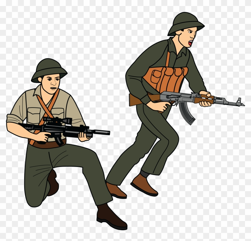 Free Clipart Of Soldiers At War - Viet Cong Soldier Png, Transparent