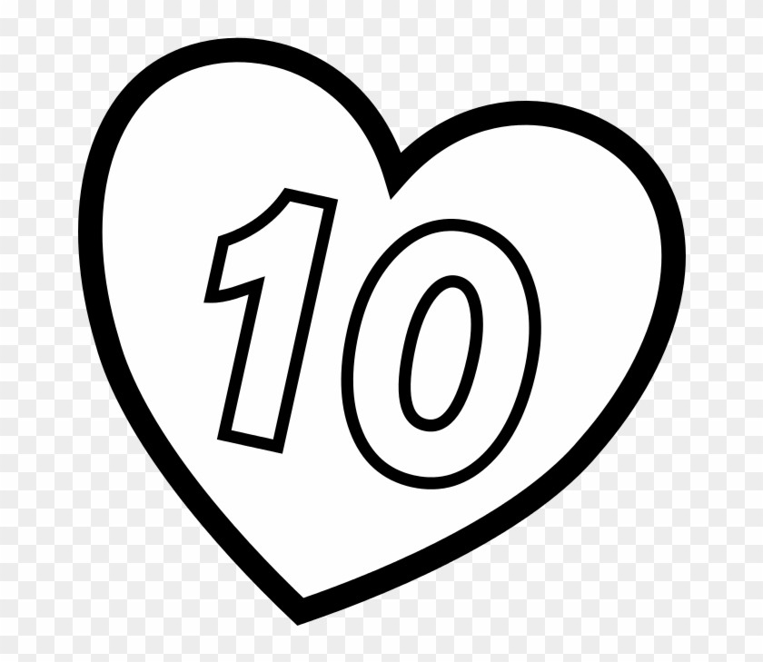 Valentines Day Hearts Number 10 At Coloring Pages For Letter K