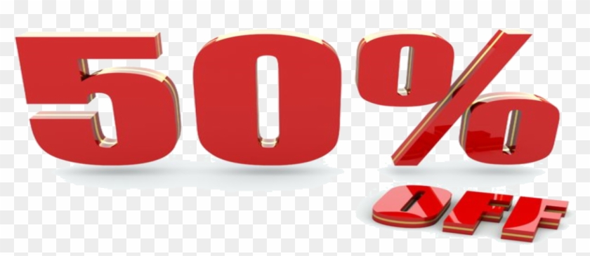 50 Off Png - 50 Percent Off Png, Transparent Png - 1100x433(#2426371