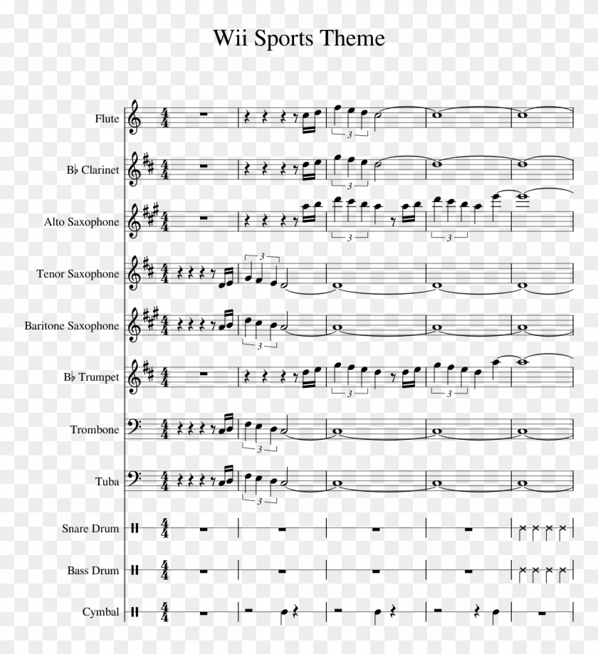 Wii Sports Theme Song Sheet Music