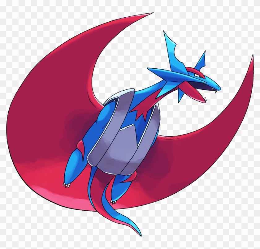 Quarter Clipart Shiny Pokemon Mega Evolution Salamence Hd Png Download 800x725 Pngfind