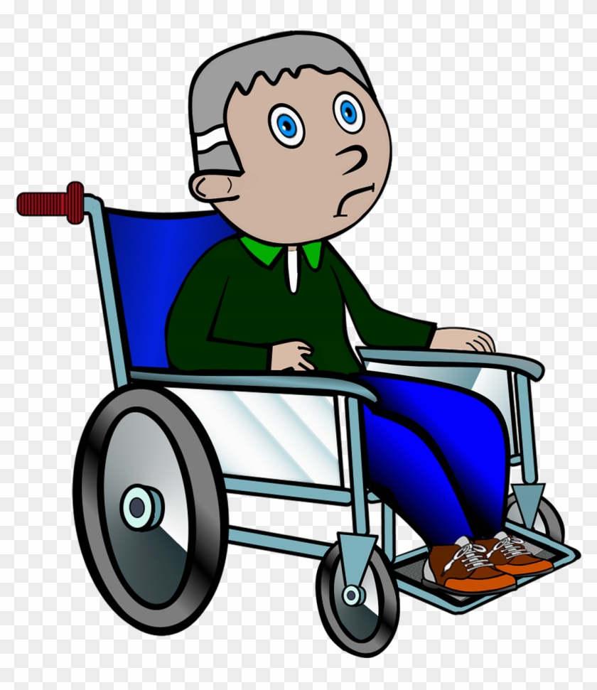 Wheelchair Ill Old Grandpa Lame Png Image - คน นั่ง รถ เข็น การ์ตูน,  Transparent Png - 1280x1280(#2445181) - PngFind