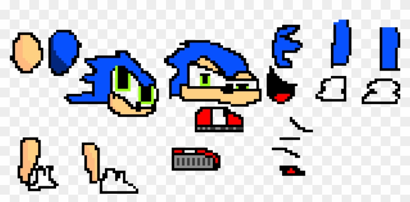 Sonic Sprite Png - Sonic The Hedgehog Pixel, Transparent Png