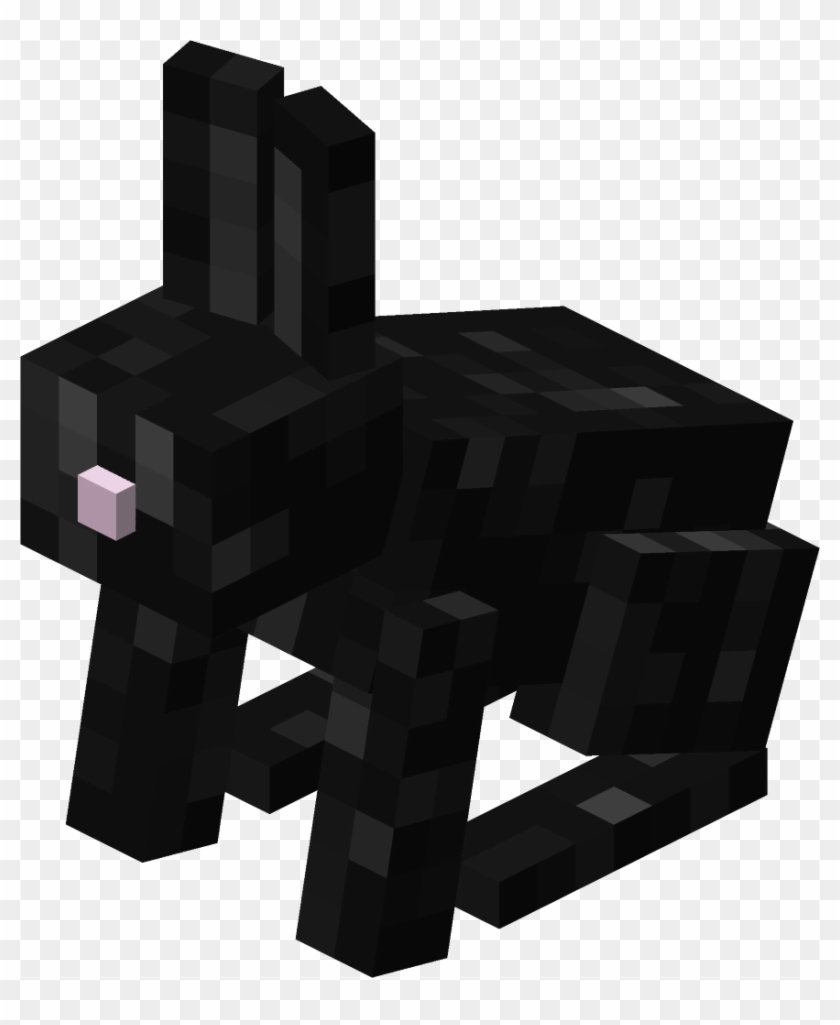 Minecraft Rabbit Png - Minecraft Black Rabbit, Transparent Png