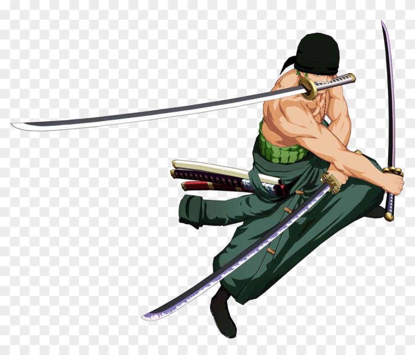 One Piece Zoro Png Pic - One Piece Zoro Three Swords Clipart