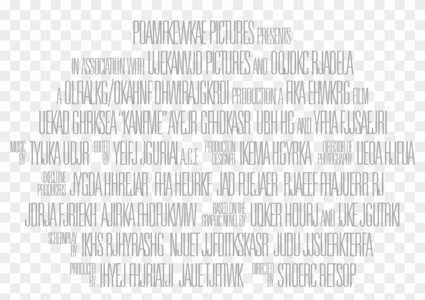 Movie Poster Credits Transparent Movie Poster Fine Print