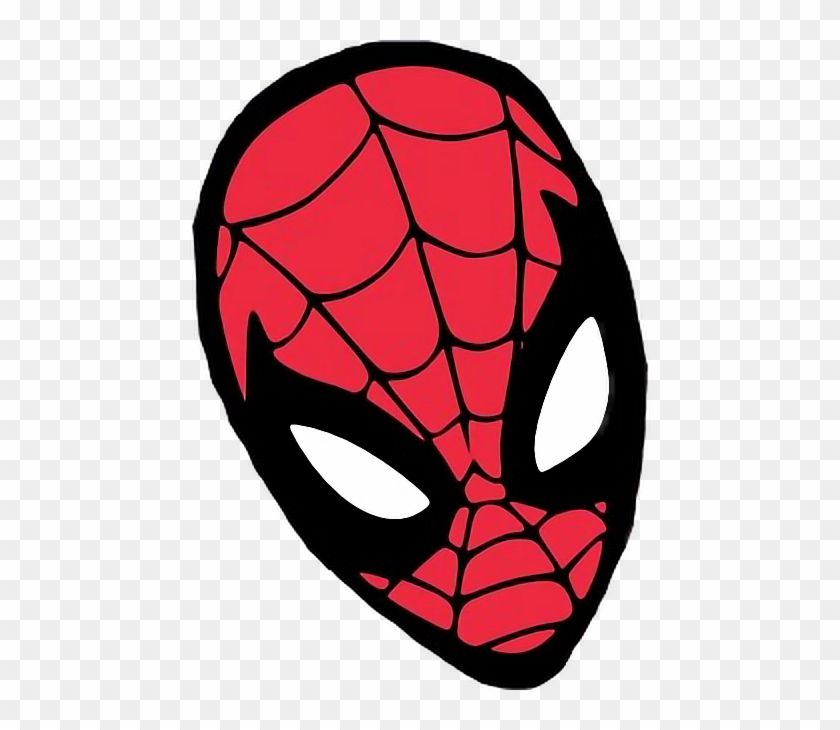 Mask Spiderman Spidermanmask Facesticker Marvel Mask Hd Png Download 460x650 Pngfind