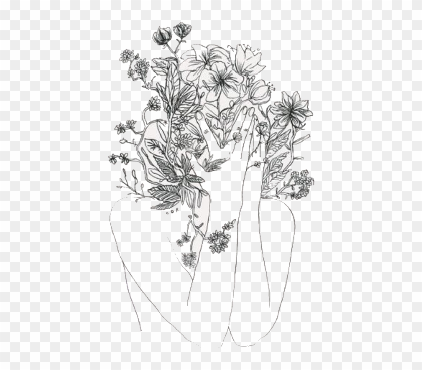 40+ Best Collections Png Image Aesthetic Flower Drawing Png