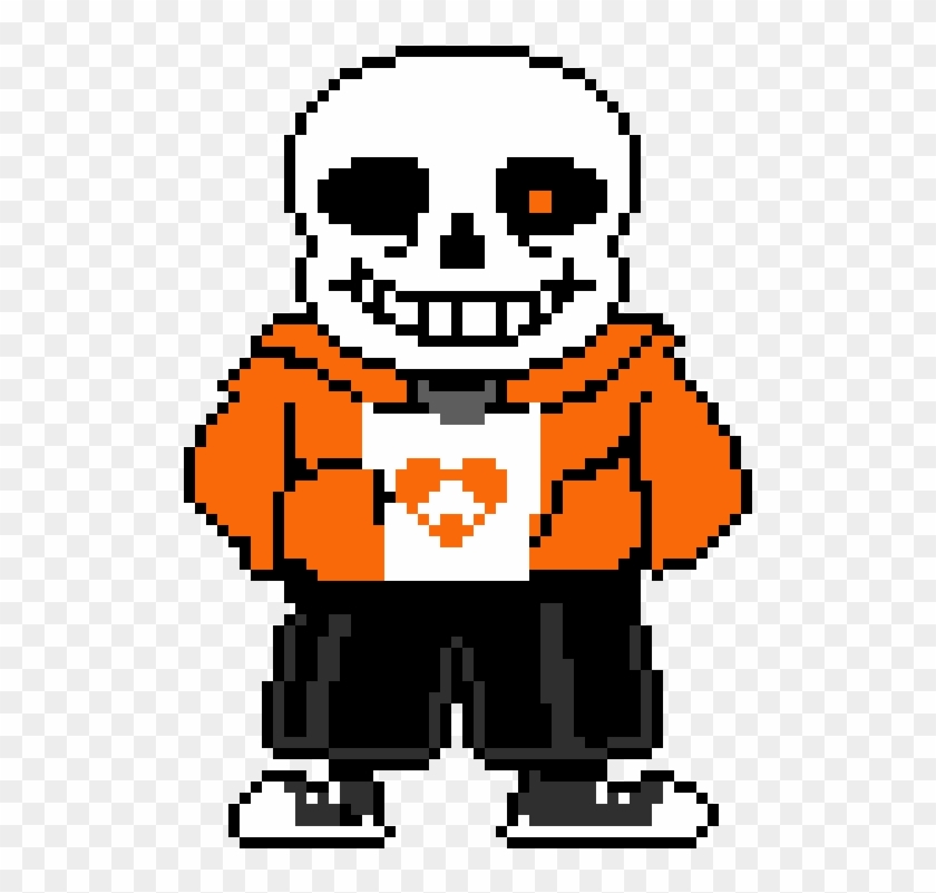 Delta Sans - Undertale Sans Pixel Art, HD Png Download - 530x760(#2461509)  - PngFind