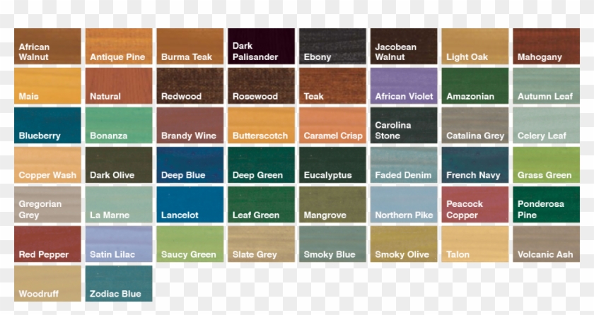 Sadolin Color Chart