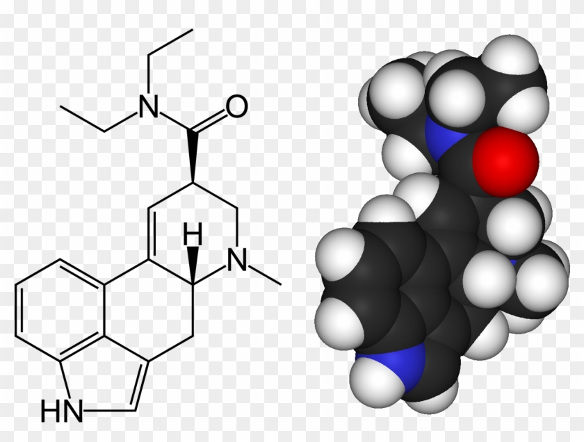 Lsd-2d, 3d - Molécule Lsd, HD Png Download - 1534x1093(#2484661) - PngFind