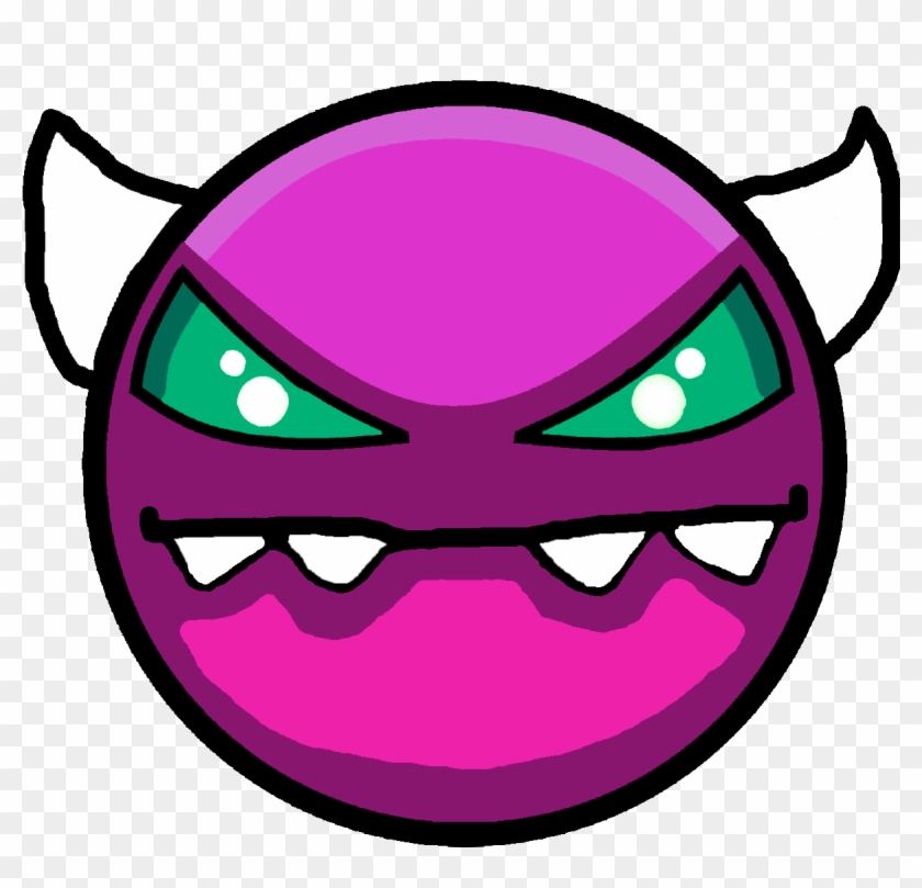 Geometry Dash Easy Demon Difficulty Hd Png Download 10x10 Pngfind