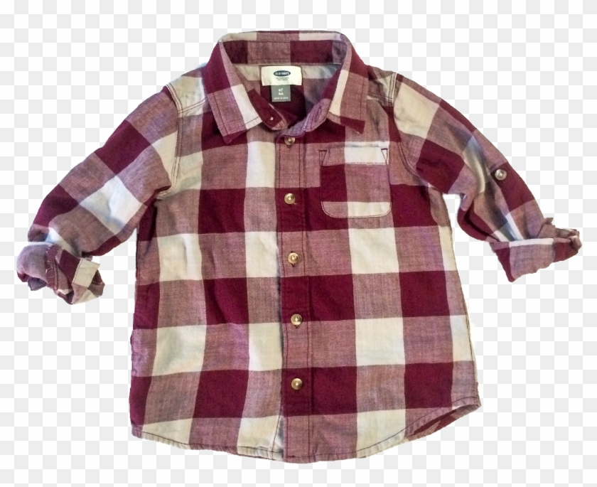 Old Navy 4 Toddler Red Plaid Button Up Long Sleeve - Blouse, HD Png ...
