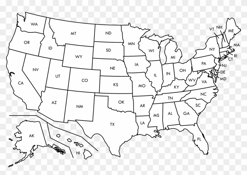 Empty United States Map Freeuse Library Of The Techflourish Collections Collection - Blank United  States Map, Hd Png Download - 1280X853(#255767) - Pngfind