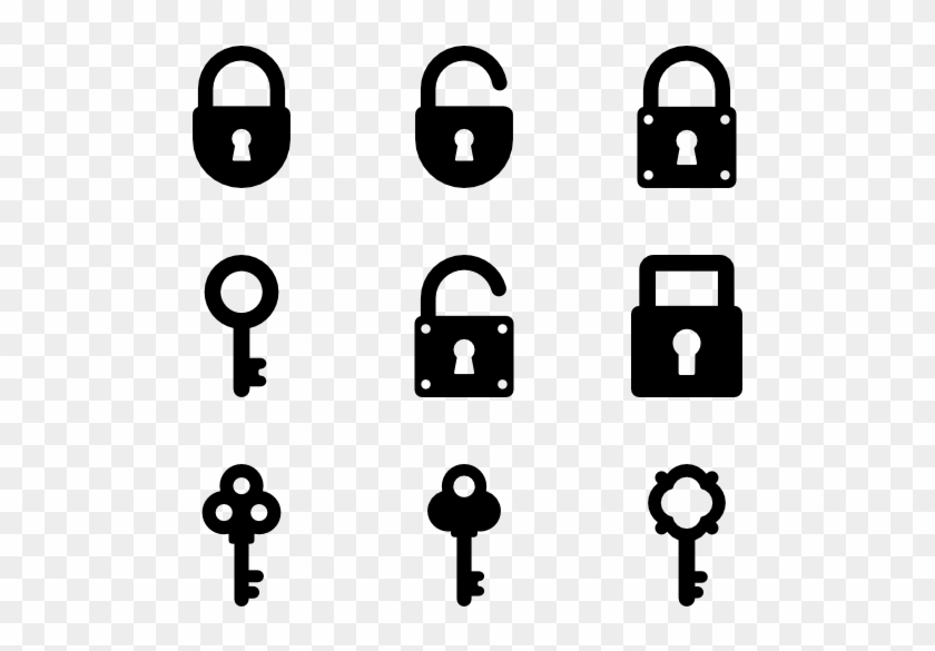Key Set - Lock Sprite, HD Png Download - 600x564(#256026) - PngFind