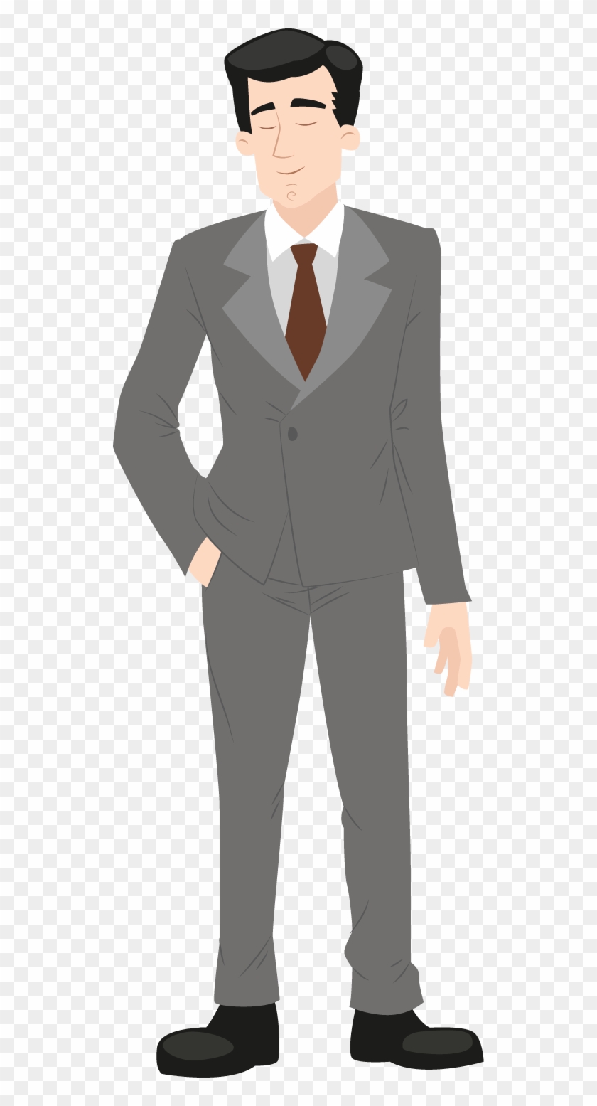 Suit Clipart Formal Guy - Transparent Background Man Clipart Transparent,  HD Png Download - 522x1475(#2503359) - PngFind