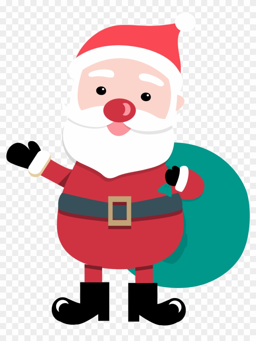 Christmas Gift Santa Claus Cartoon Png And Vector Image - Cartoon,  Transparent Png - 2000x2000(#2507359) - PngFind