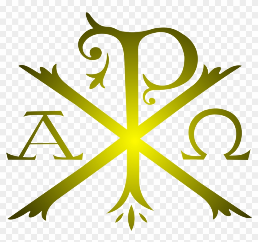 Chi Rho Symbol Christian Cross - Alpha And Omega Catholic Symbol, HD Png  Download - 844x750(#2508920) - PngFind